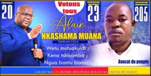 Kasaï : Promotion de la femme et jeunesse parmi les priorités de candidat député national au N°23 Alain Nkashama Muana .