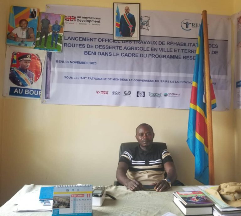 Nord-Kivu : Aussitôt installé, le nouveau chef du quartier Mambango annonce une tournée d’itinérance