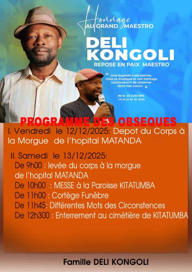Butembo : Derniers hommages à Deli Kongoli, légende de la musique folklorique Nande