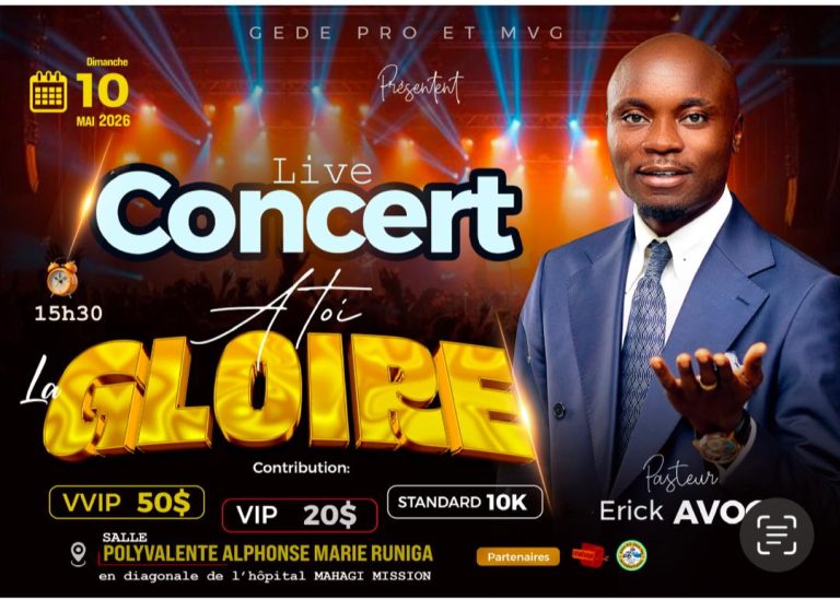 Musique : le pasteur Érick Avogo attendu à Mahagi pour un concert d’envergure le 10 mai