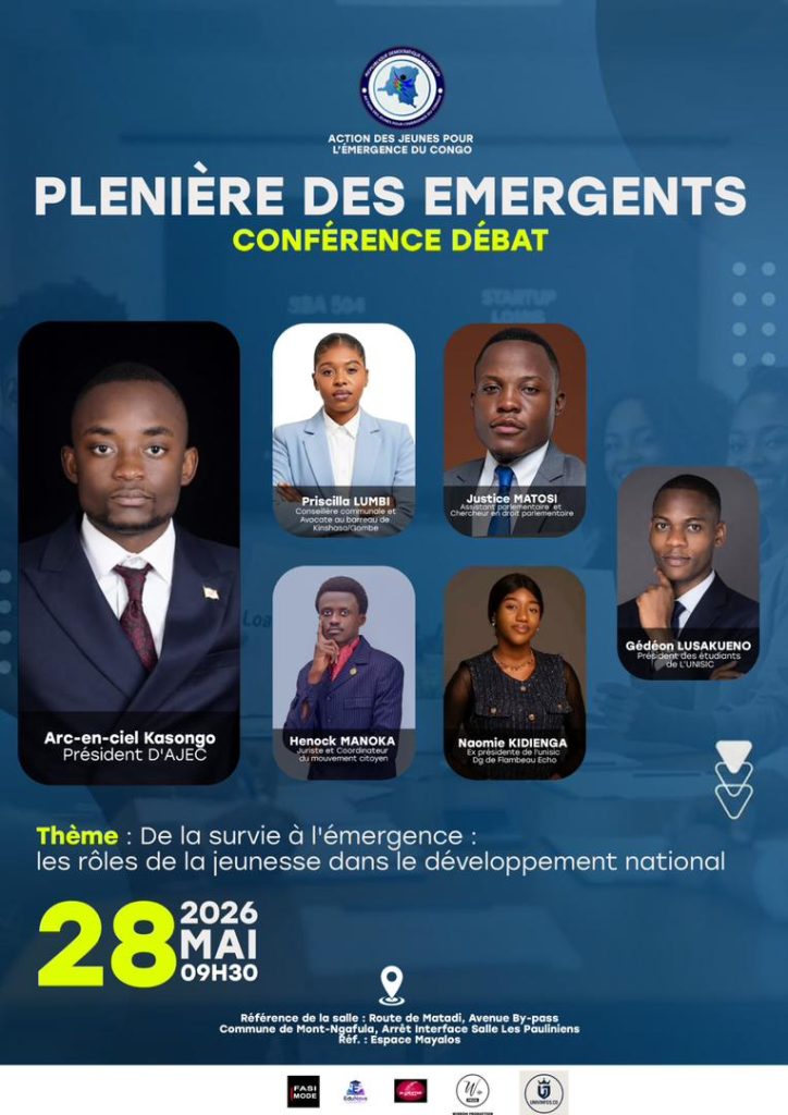 Jeunesse et développement : l’AJEC lance la Plénière des Émergents 2026 à Kinshasa
