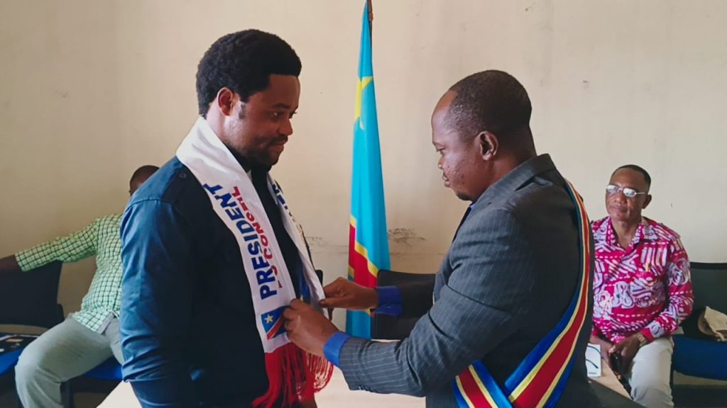 Kananga : François Kanyanga investi président du conseil communal de la jeunesse de NDESHA
