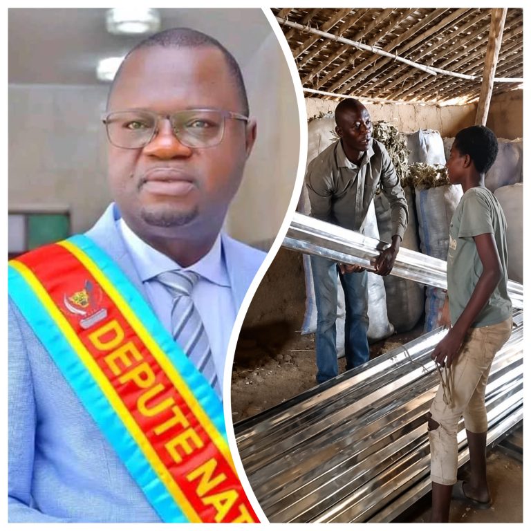 Kasaï : un élu national offre des tôles à la sous-paroisse catholique de Yamba-Yamba pour la construction de son église