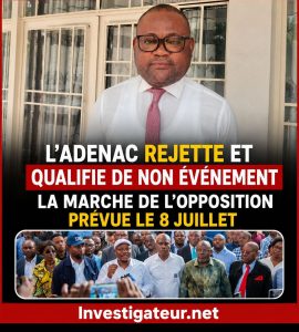 RDC : l’ADENAC rejette et qualifie de non événement la marche de l’opposition prévue le 8 juillet