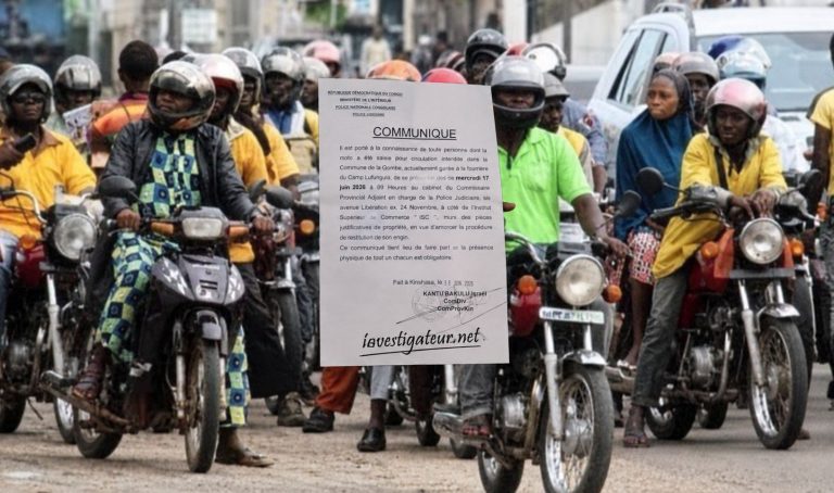 Kinshasa : La PNC lance l’opération de restitution des motos saisies à Gombe
