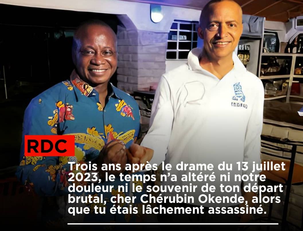 RDC : Trois ans après l&rsquo;assassinat de Chérubin Okende, l&rsquo;appel à la justice reste intact