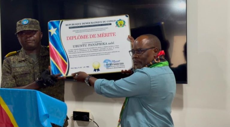 Beni : Ubuntu Panafrika honoré par le SECAS FARDC pour son engagement contre les ADF