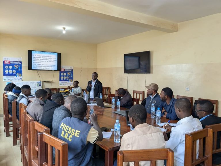 Nord-Kivu : Des Journalistes de Butembo et Kyondo formés sur la production de contenus radiophoniques contre Ebola
