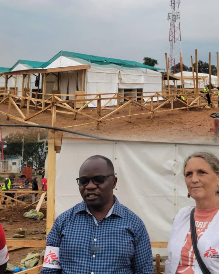 Prévention contre Ebola à Beni : MSF Hollande dévoile le chantier du nouveau centre de prise en charge