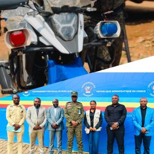 Nord-Kivu : l’ACCAD offre une moto tout-terrain de haute performance au Gouvernorat pour soutenir la sécurité