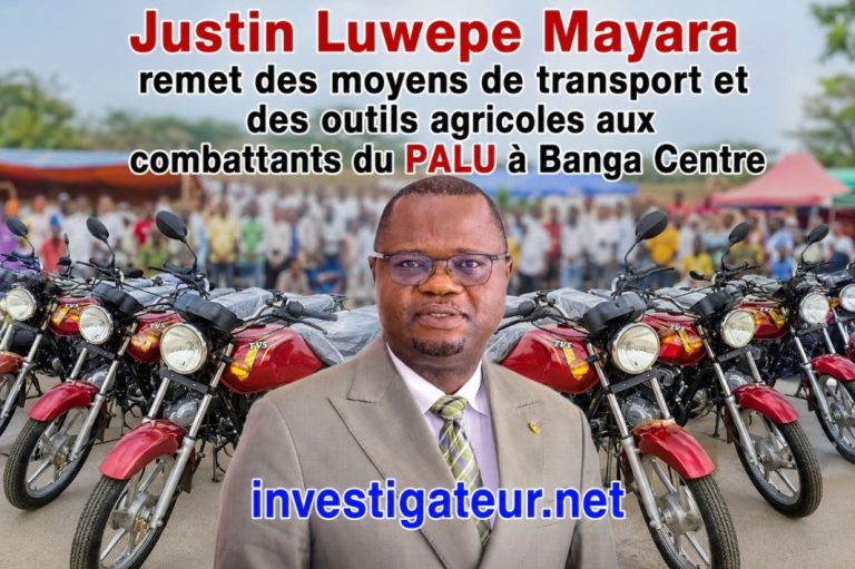 Kasaï : Justin Luwepe Mayara remet des moyens de transport et des outils agricoles aux combattants du PALU à Banga Centre