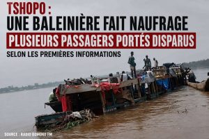 Tshopo : Une baleinière fait naufrage sur le fleuve Congo, plusieurs passagers portés disparus