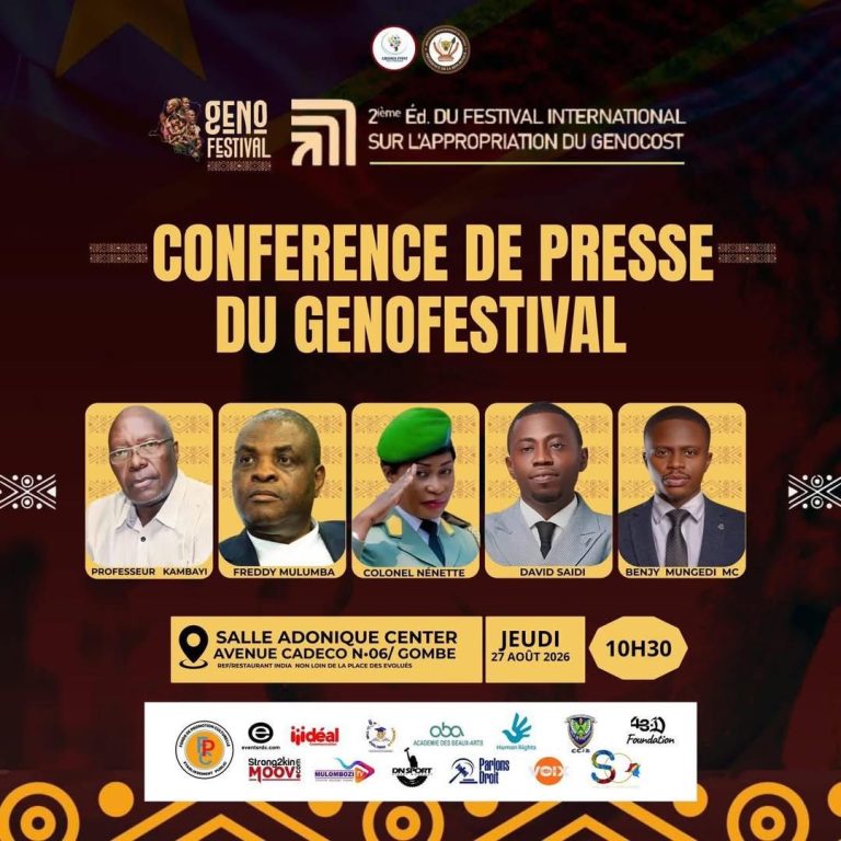 RDC : La 2ᵉ édition du Festival international sur la Population des Genocost annoncée à Kinshasa