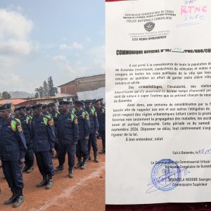 Butembo : La police accorde une semaine de sensibilisation avant de traquer les encombrements sur les voies publiques